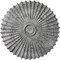 Ekena Millwork Shakuras Ceiling Medallion (For Canopies up to 5 3/4"), 33 7/8"OD x 2"P, Ultra Pure White Crackle CM34SHUWC - alternate 1